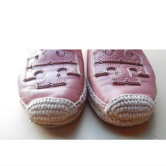 Tory Burch Ines Leather Espadrilles Flats Size 7 Retail $228 - Picture 4 of 7